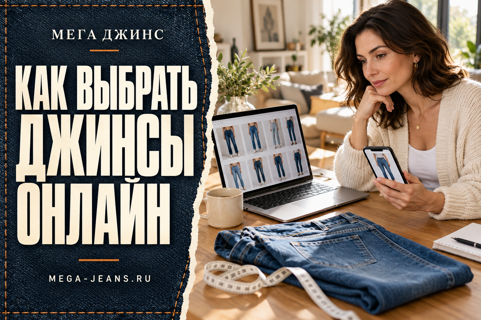 Как выбрать джинсы онлайн: замеры, посадка и детали, которые стоит проверить